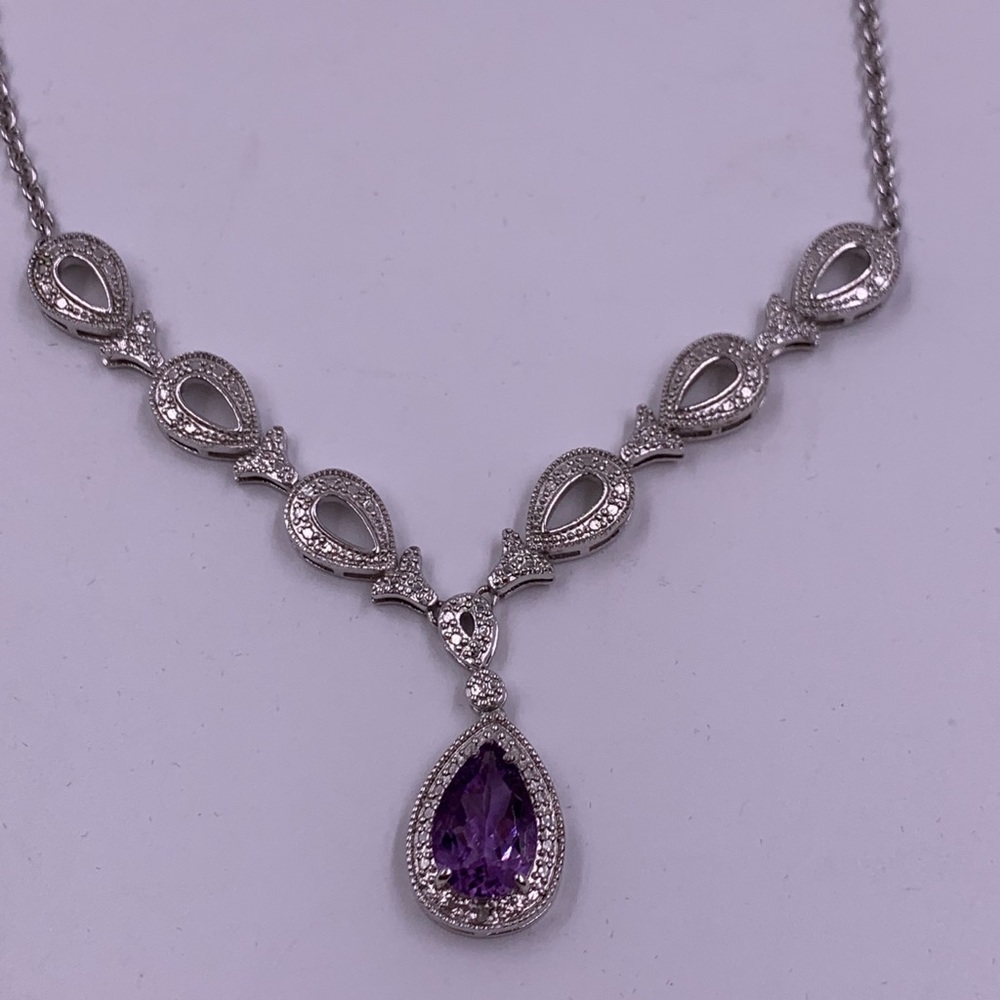 Amethyst & Crystal Necklace